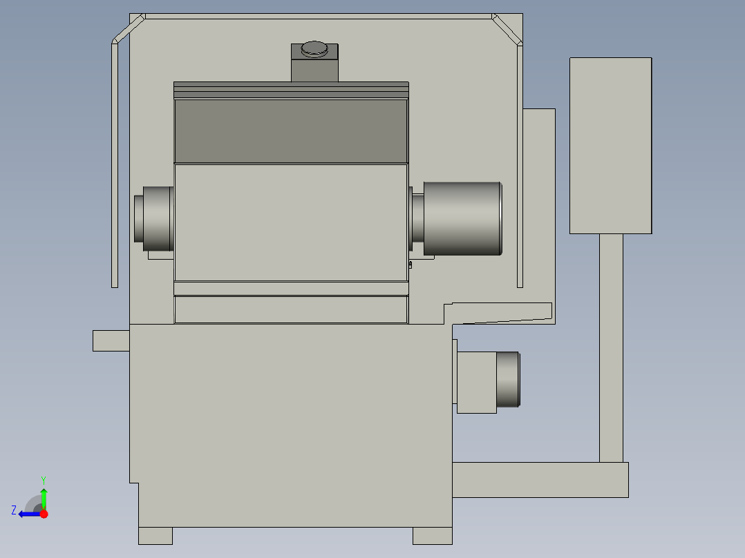 M11250无心磨床明星机床-BQL01中段右视图
