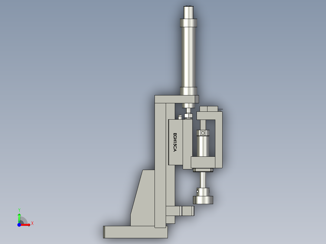4泵体进料检测机构前视图