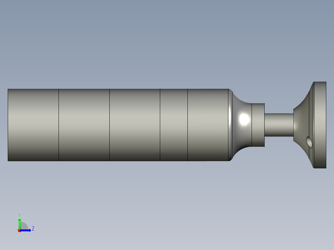 asTS-M80-08三色灯D012-B(胜蓝)左视图