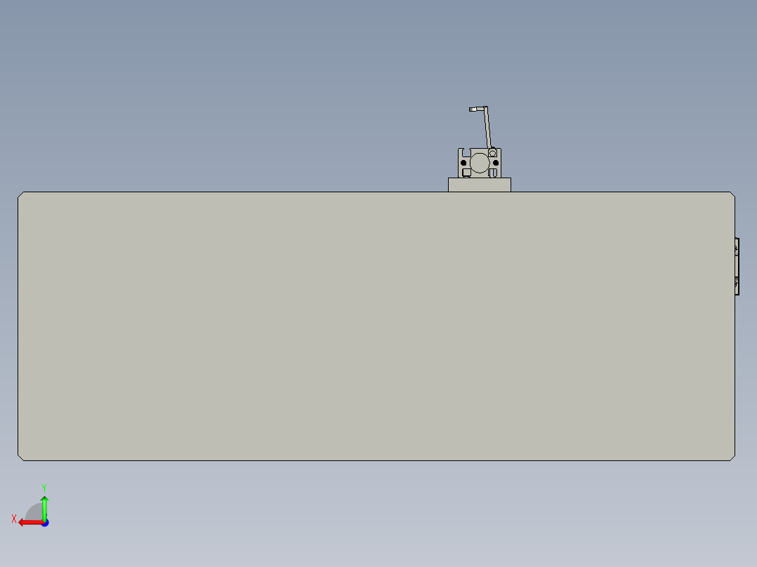 抽屉盒装配组件后视图