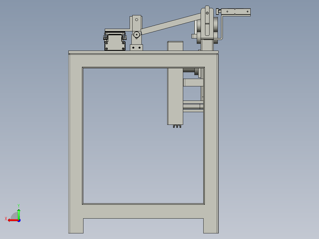 钢管上料方案11后视图