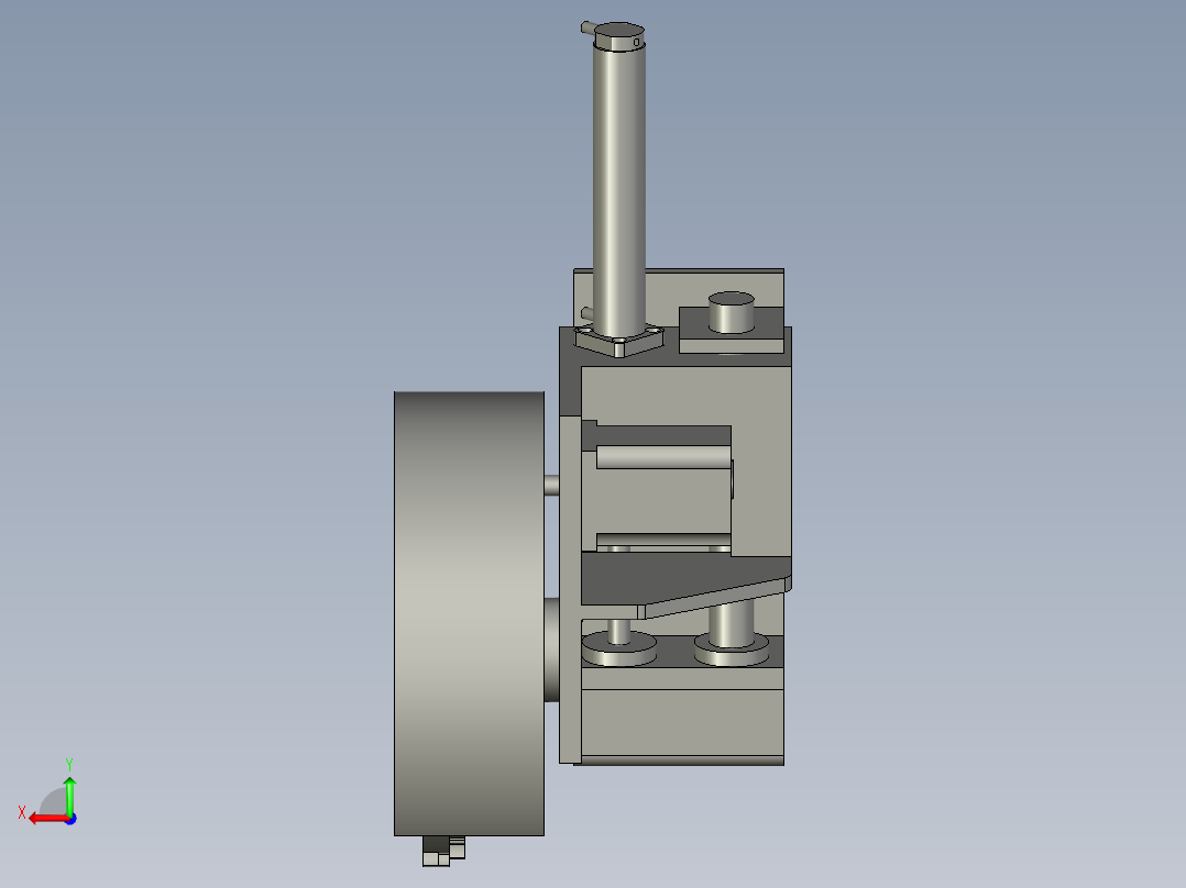 刀库装配体后视图