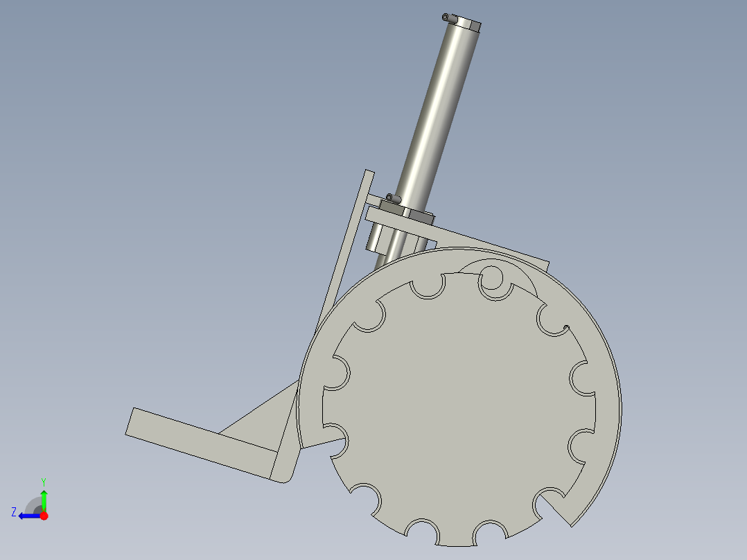 刀库装配体右视图