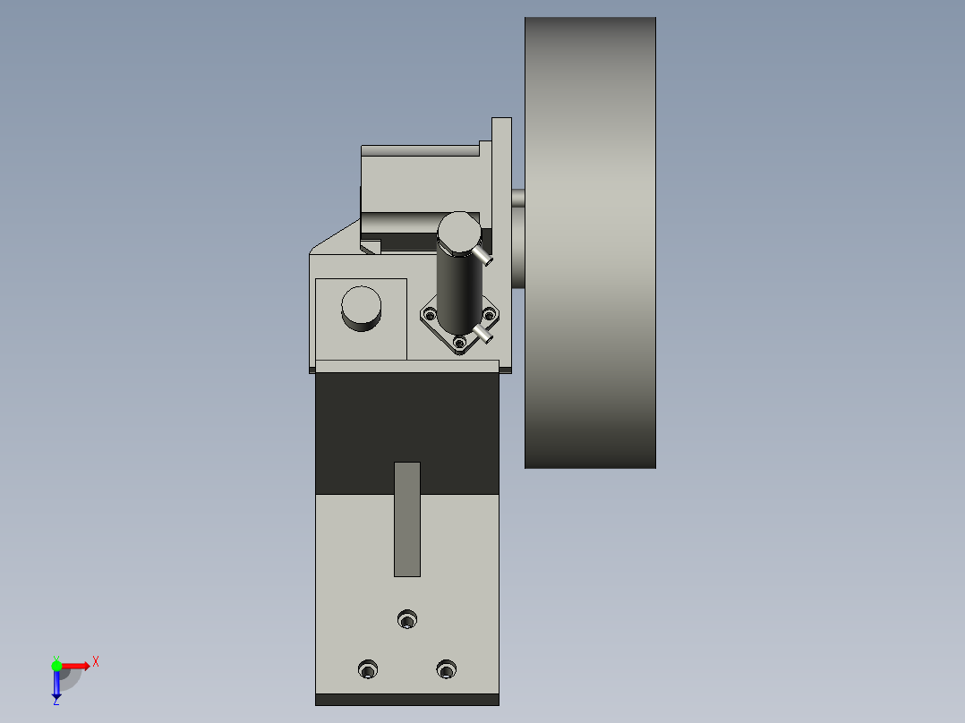 刀库装配体俯视图