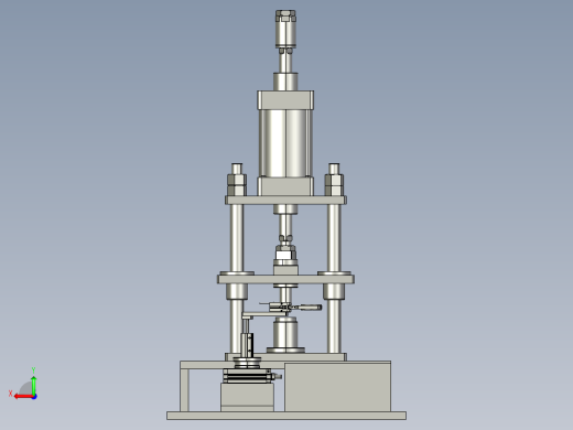 金属物料的自动冲压装置后视缩略图