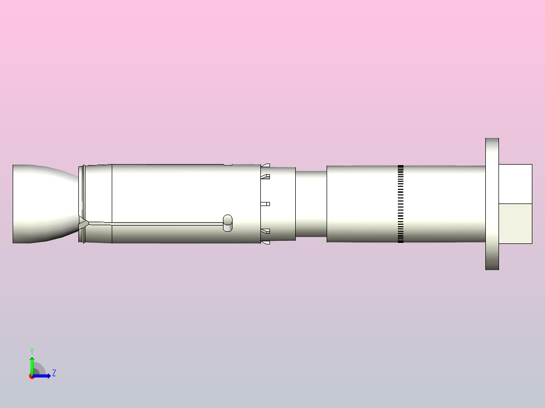 膨胀螺栓HLC-HX 5-16英寸x 1-1-2英寸左视图