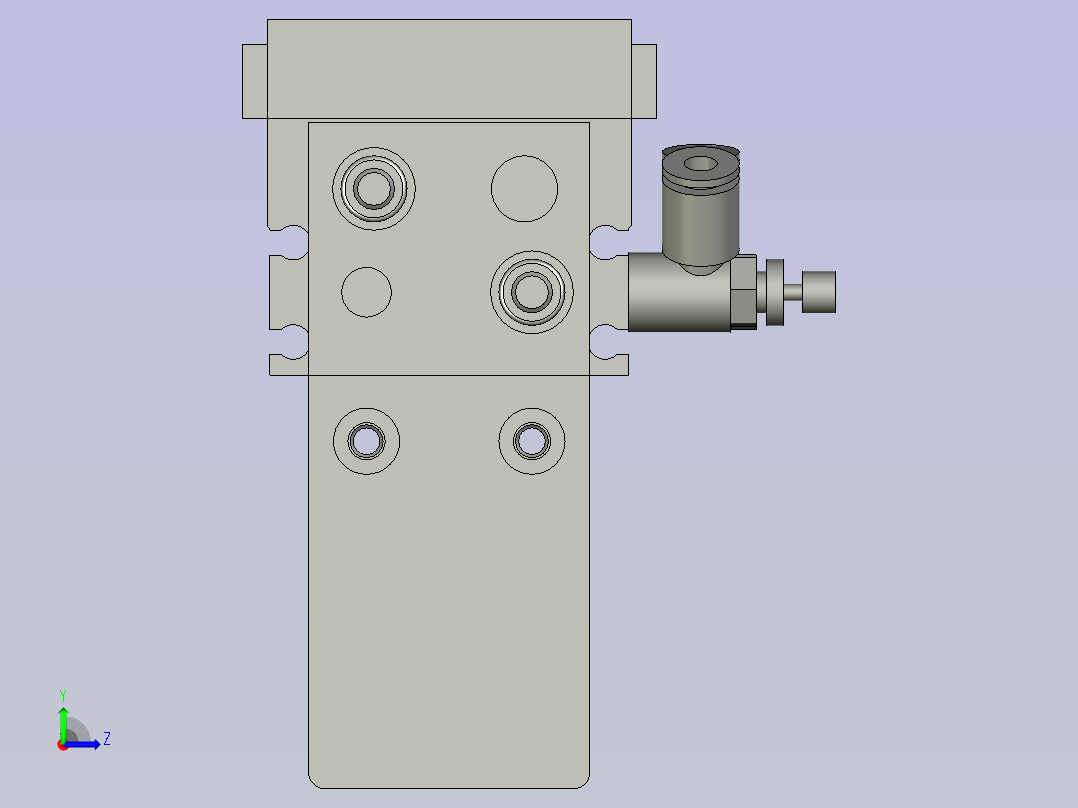 上料夹抓组件左视图