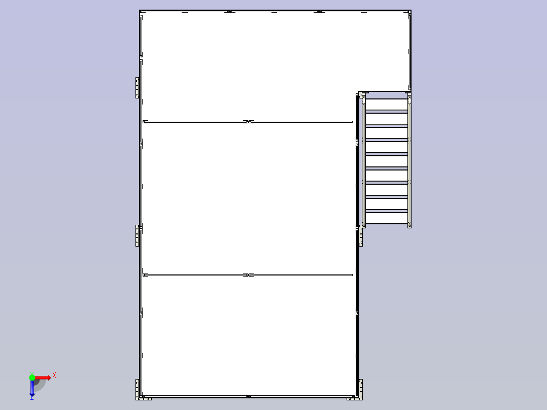 型钢平台设计俯视图