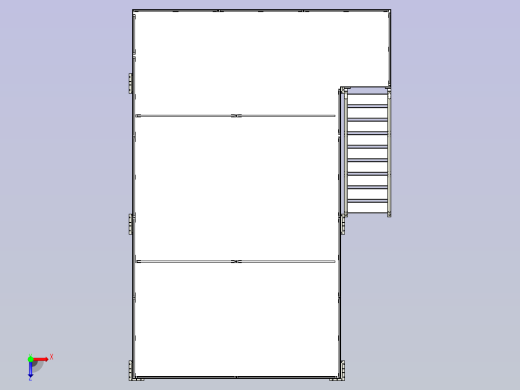 型钢平台设计俯视缩略图