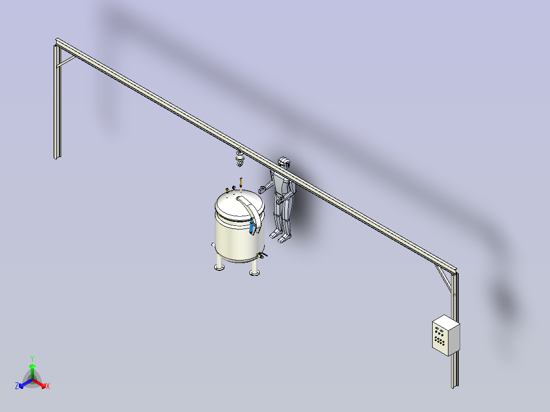 压力蒸煮釜主视图