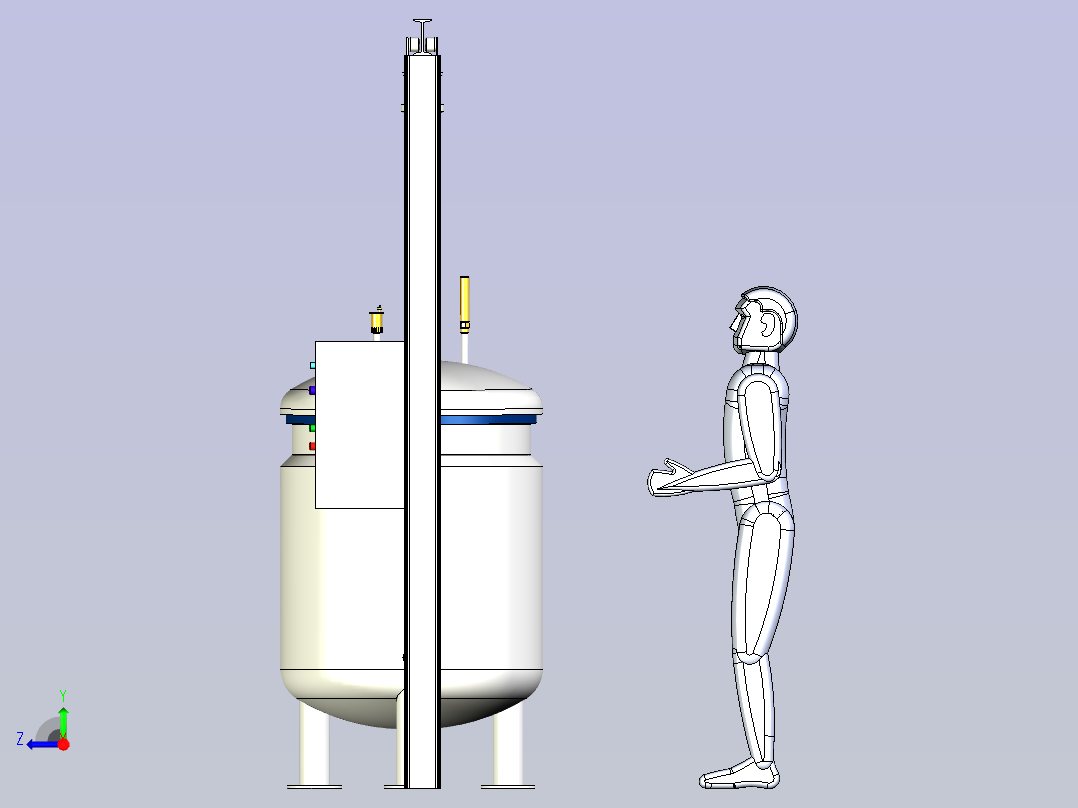 压力蒸煮釜右视图