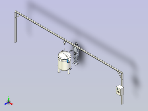 压力蒸煮釜正等轴测缩略图