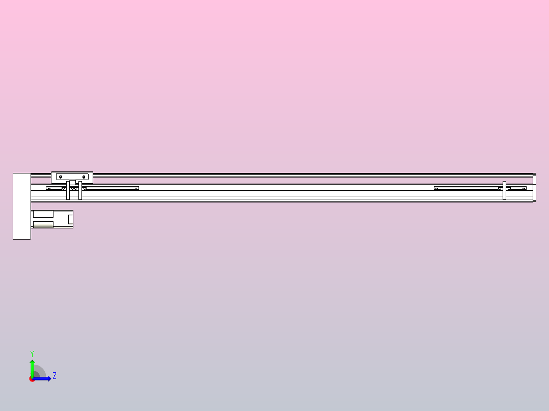 MTH10标准螺杆滑台[MTH10-L#-900-BM-P10-C3]左视图