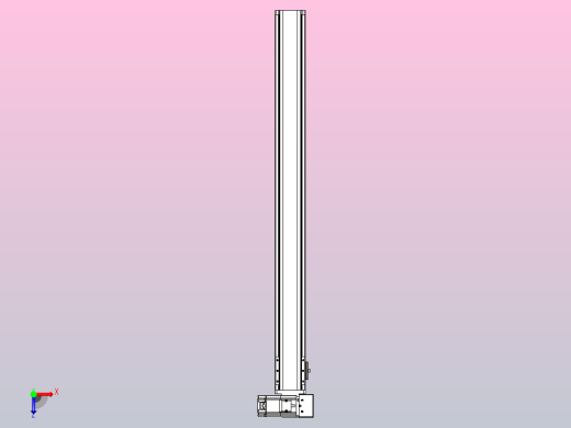 皮带直线轴半封闭可选导轨TPA-HNB-85S-90-L900-RU-C-P20-N3俯视缩略图