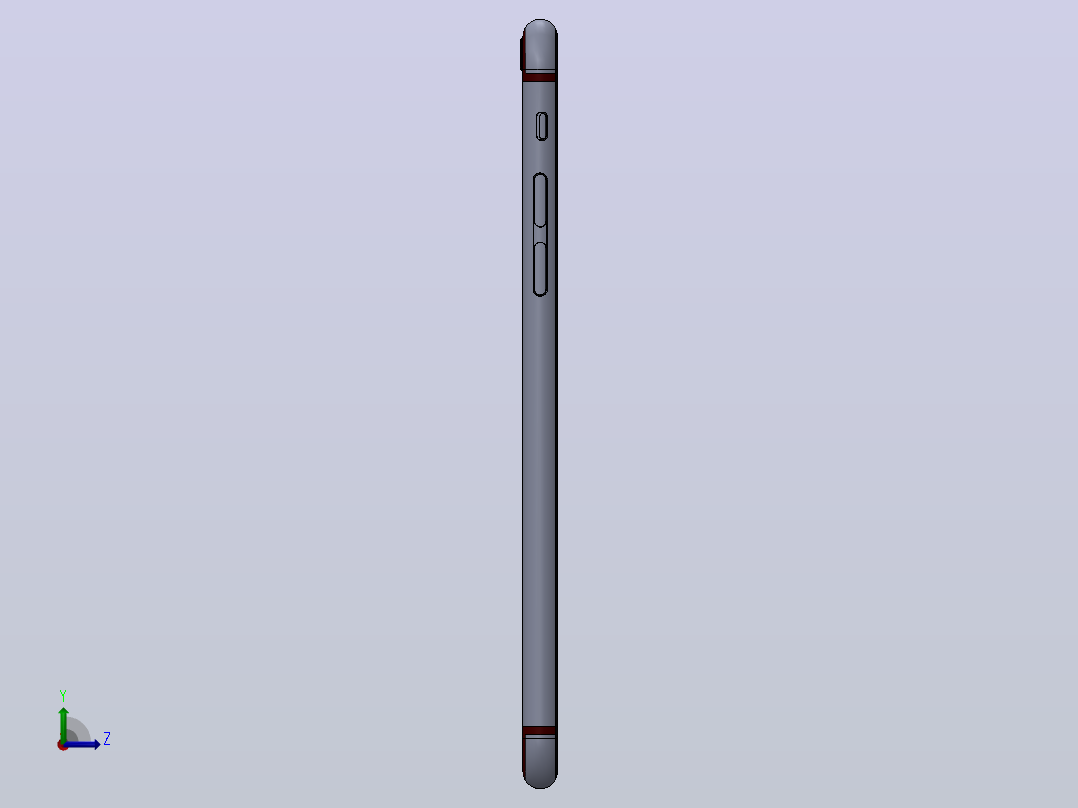 iPhone 6 plus（5.5 英寸）黄金版左视图