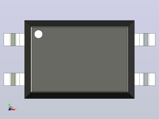 106x SOIC 封装（小外形集成电路）SOIC254P960X380-4N前视缩略图