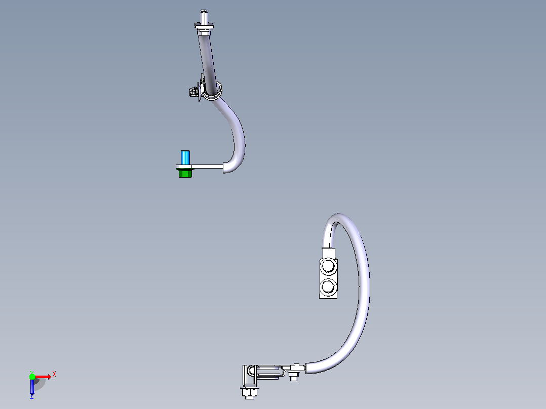 FNV4008001_蓄电池负极线束装置俯视图