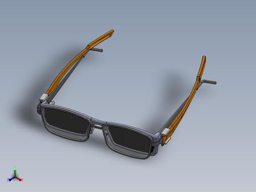 3D眼镜夹正等轴测缩略图