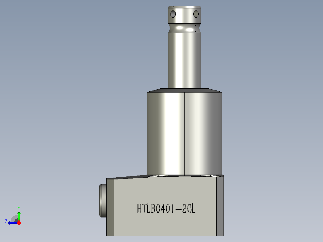 HTLB0401-2CL油压复动旋转夹紧器右视图