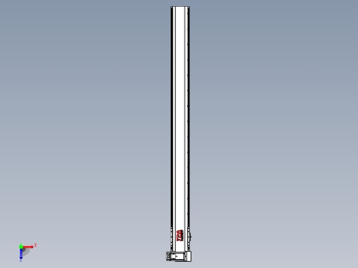 皮带直线轴半封闭可选导轨TPA-HNB-120D-110-L1350-RU-C-P40-N3俯视缩略图