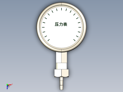 Y-60BF_压力表俯视缩略图