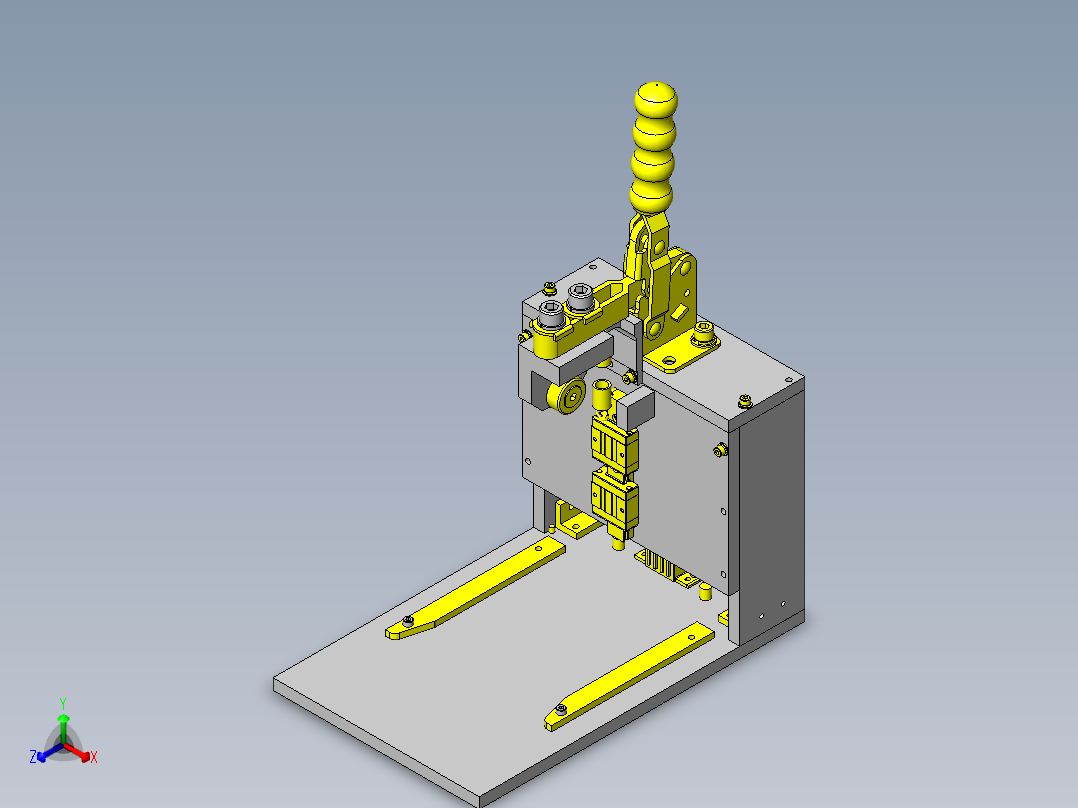 手动冲压用简易装拆夹具