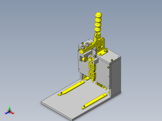手动冲压用简易装拆夹具