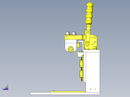 手动冲压用简易装拆夹具右视缩略图