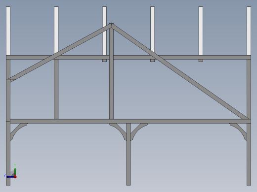 小木屋框架结构右视缩略图