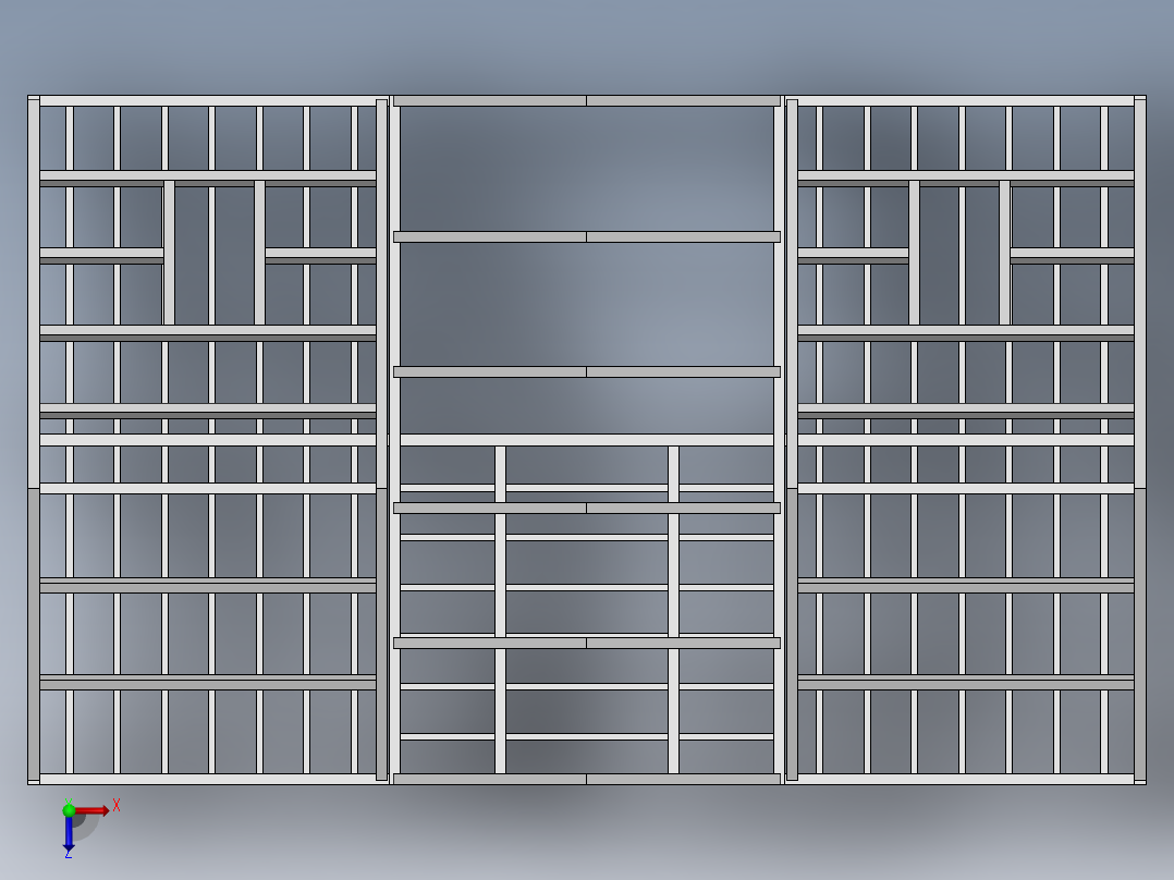小木屋框架结构俯视图