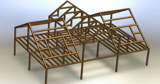 小木屋框架结构缩略图