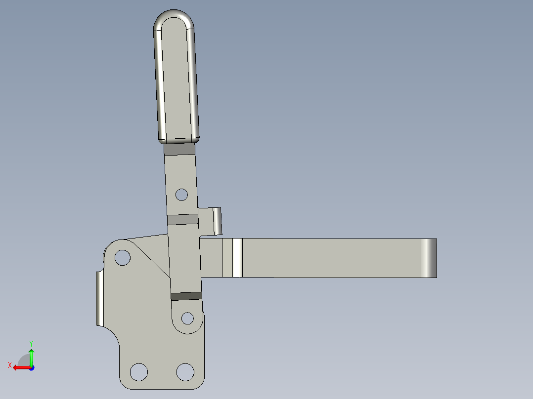 GH-12137快速夹钳3D模型后视图