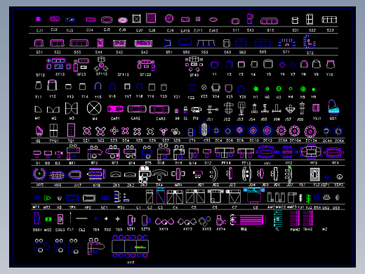 室内家具平面图库