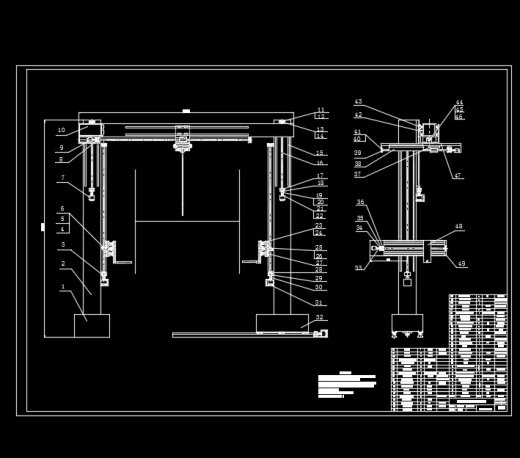 数控龙门三枪H型钢自动火焰切割机设计 含CAD图纸说明文档资料缩略图
