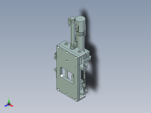 上下气动电批3D数模图纸 x_t格式