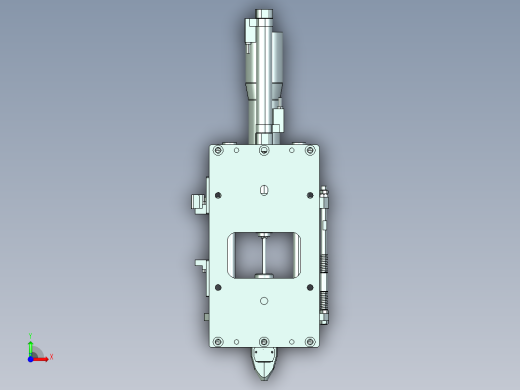 上下气动电批3D数模图纸 x_t格式前视缩略图