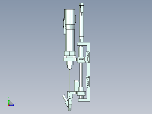 上下气动电批3D数模图纸 x_t格式左视缩略图
