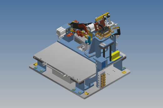 BKT座椅焊接夹具3D图纸 INVENTOR设计 附STP缩略图