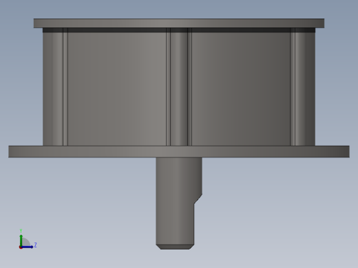 solidworks 游艇的b型铰链左视缩略图