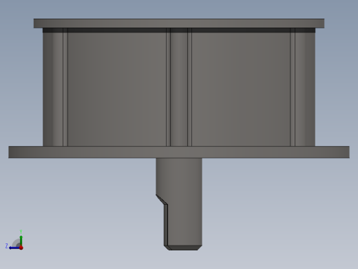solidworks 游艇的b型铰链右视缩略图