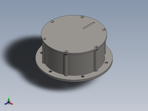 solidworks 游艇的b型铰链正等轴测缩略图