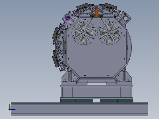 无齿轮电梯电机左视缩略图