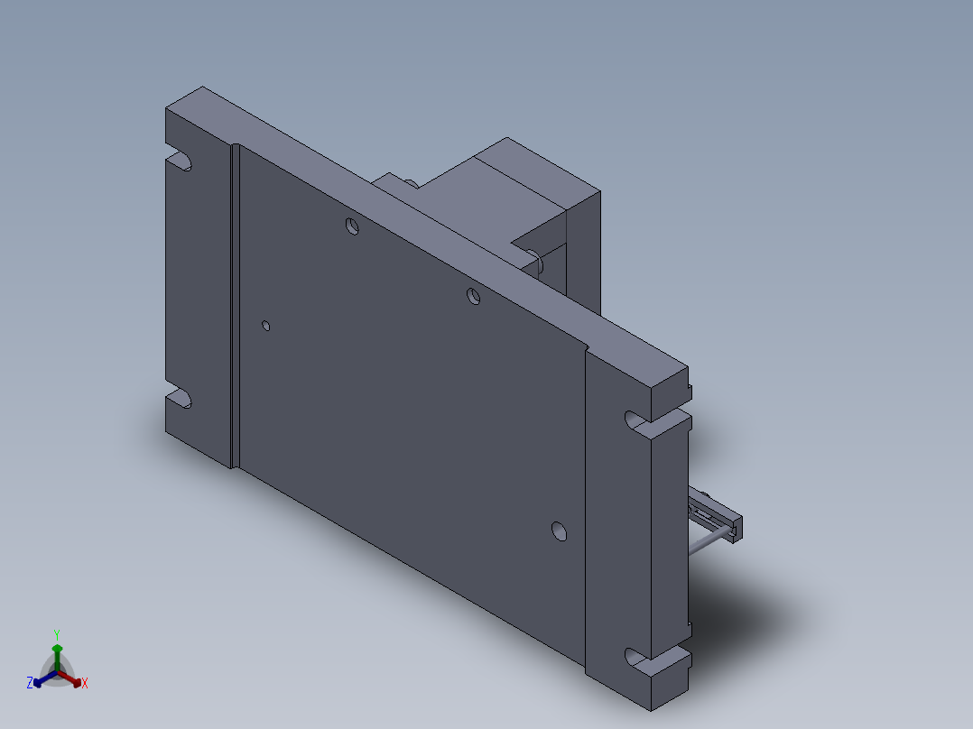 左摆动杠杆加工工艺及钻12孔夹具设计【含三维SolidWorks和UG】正等轴测图