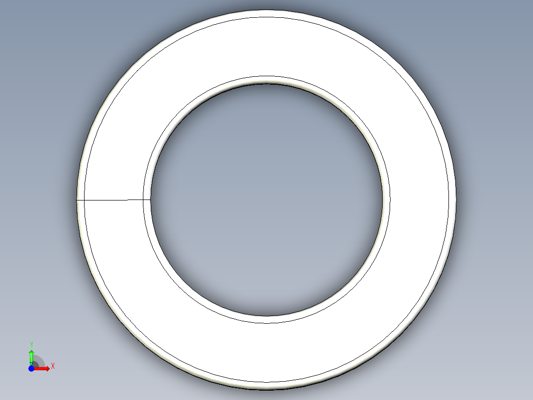 弹簧垫圈-M6前视图