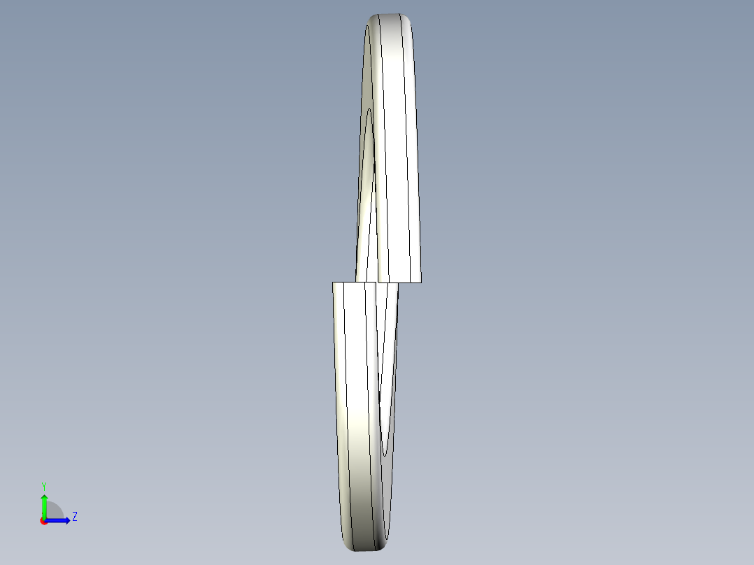 弹簧垫圈-M6左视图