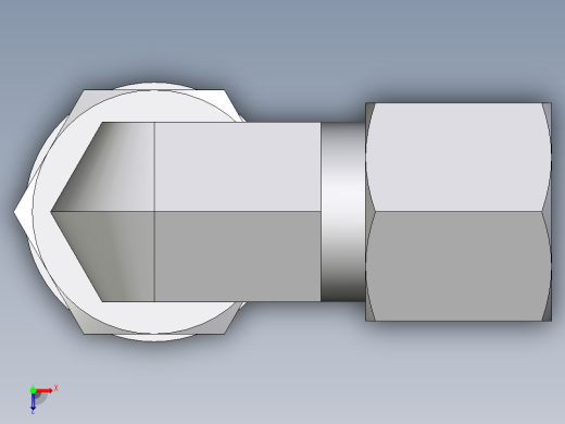 卡套式工业通用硬管接头EO_Adjustable_Locknut_elbow_WEE08LRCF俯视缩略图