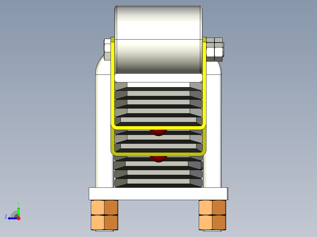 汽车悬架系统设计含三维图1491197===350右视图