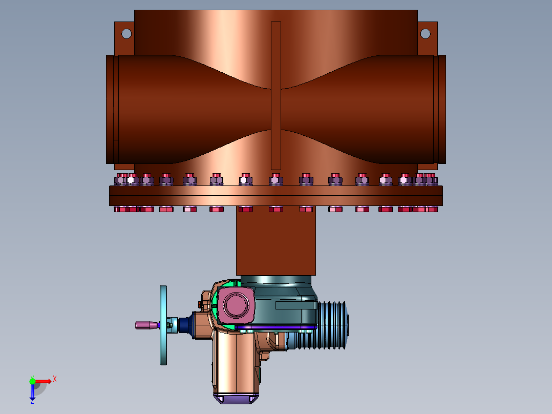 刷热交换器自动管刷系统俯视图