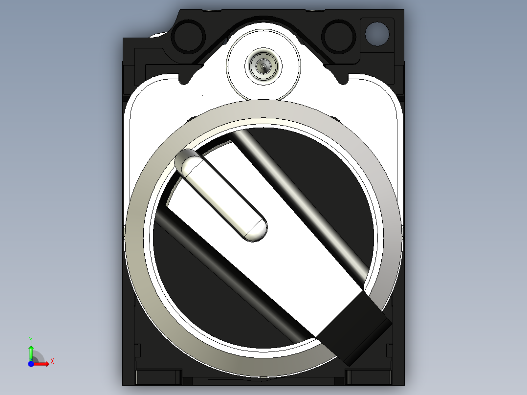 西门子电源开关前视图