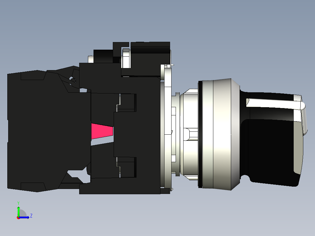 西门子电源开关左视图